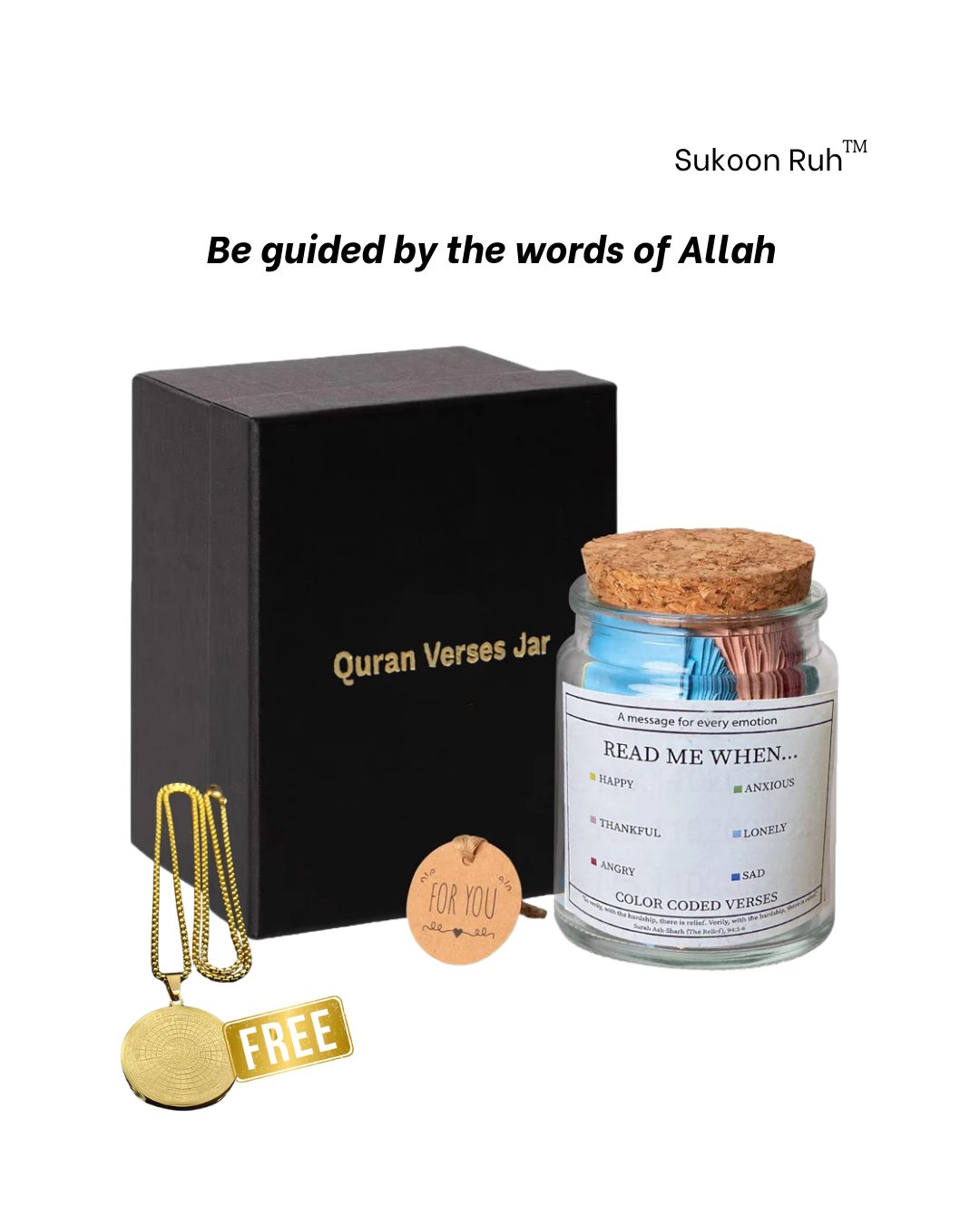 Sukoon Jar ™ (Free Ayat Kursi Pendant at Checkout)