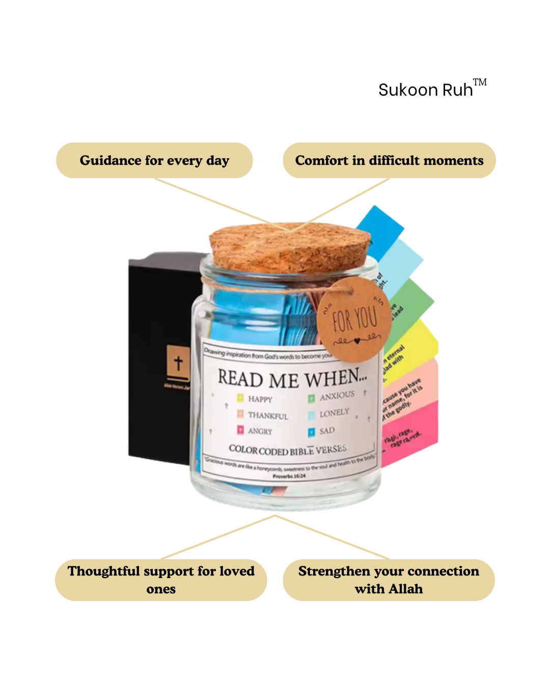 Sukoon Jar ™ (Free Ayat Kursi Pendant at Checkout)